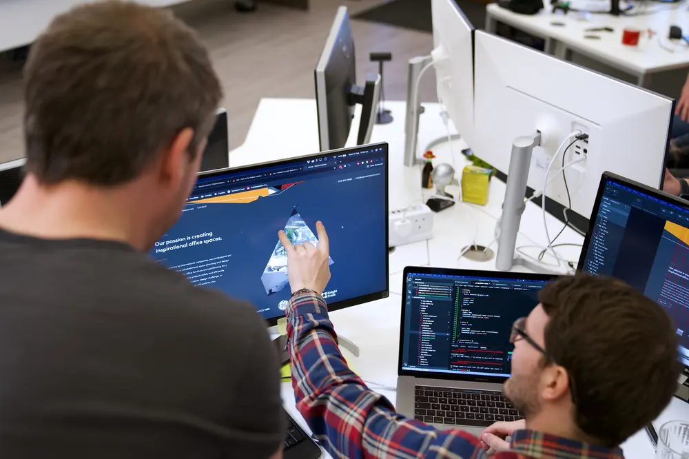 A product review session at Code23