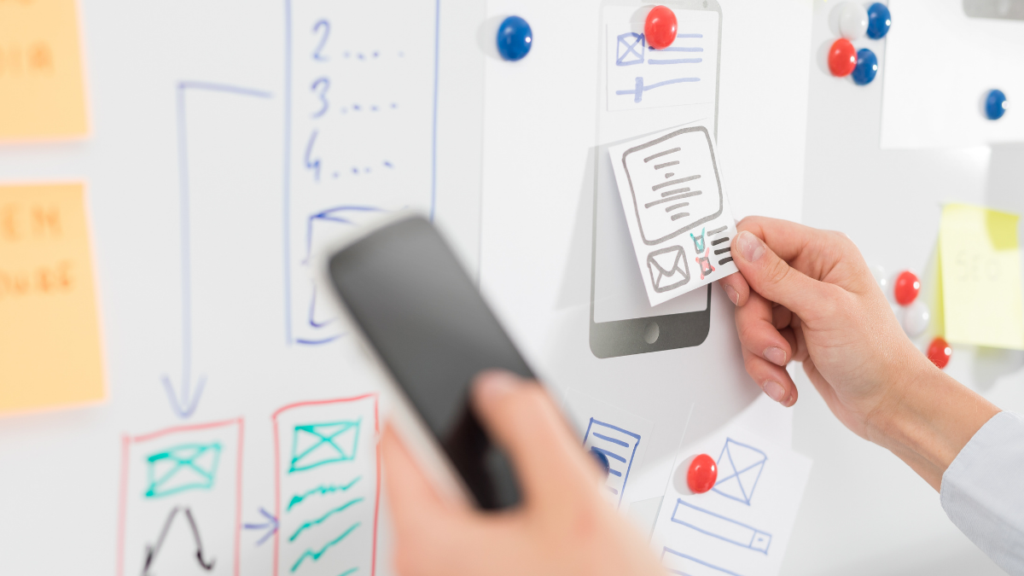 Minimum viable product planning at UX workshop