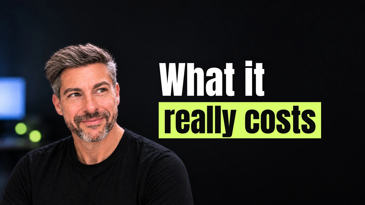James Ansell, founder of Code23, glancing at the headline What it really costs
